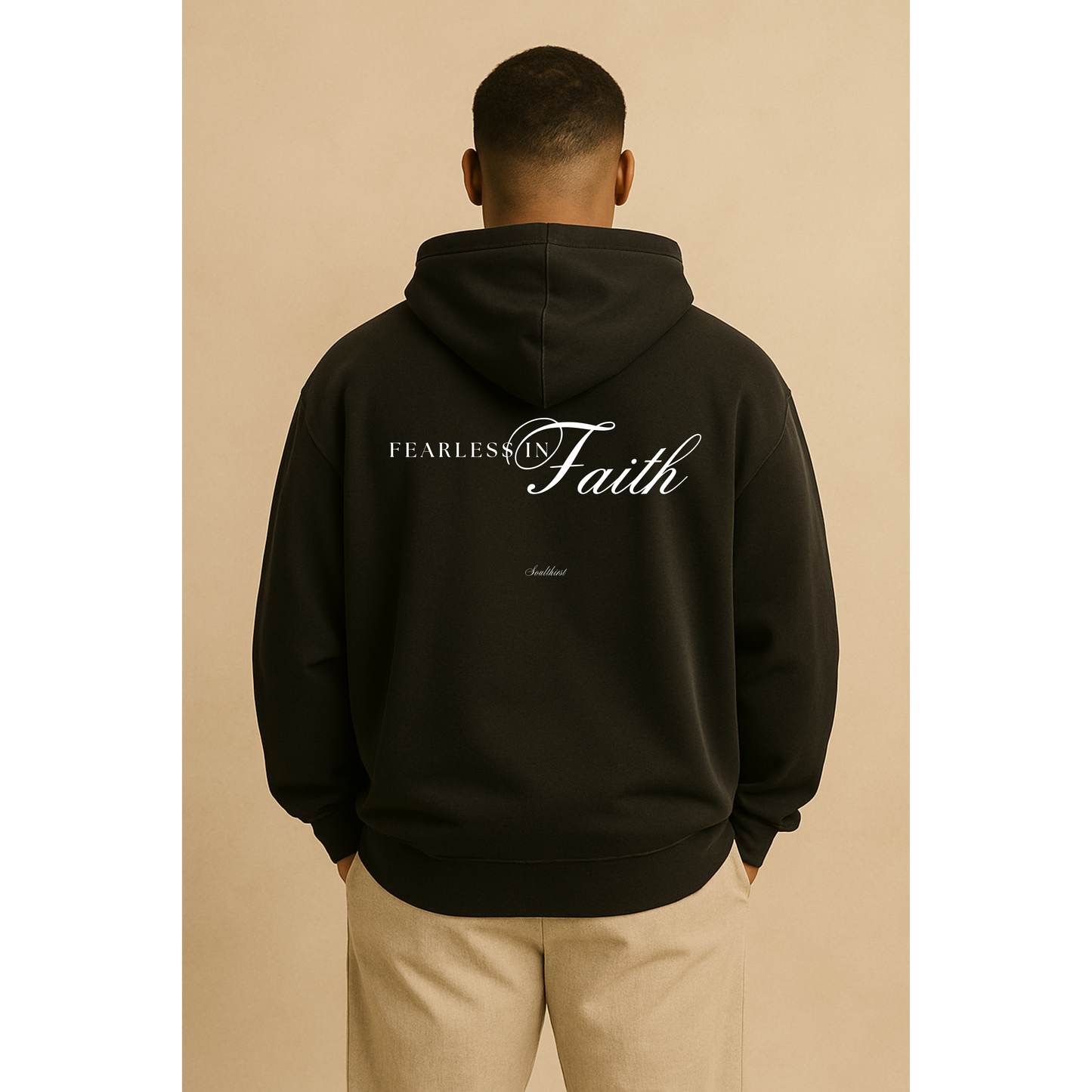 "Fearless in Faith" Premium Oversized Hoodie