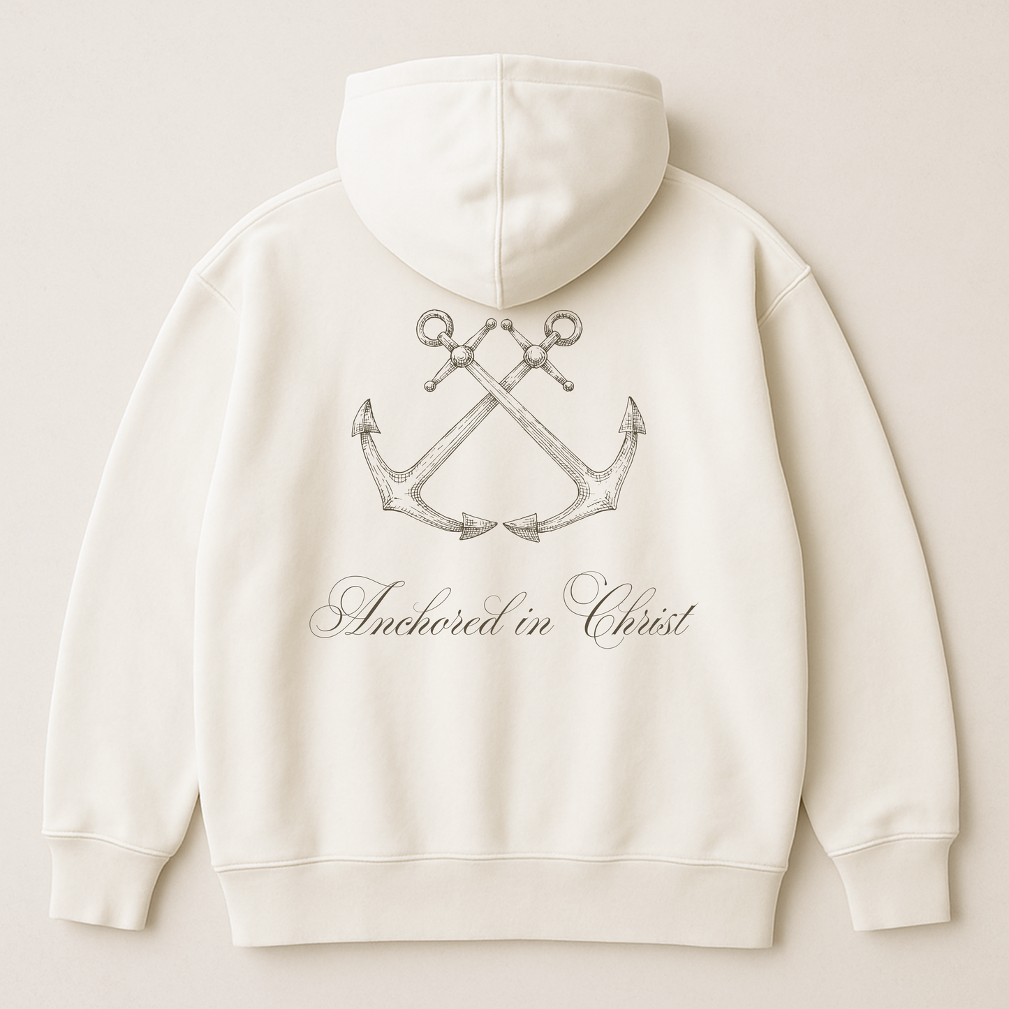 "Anchored in Christ" Premium Oversized Hoodie