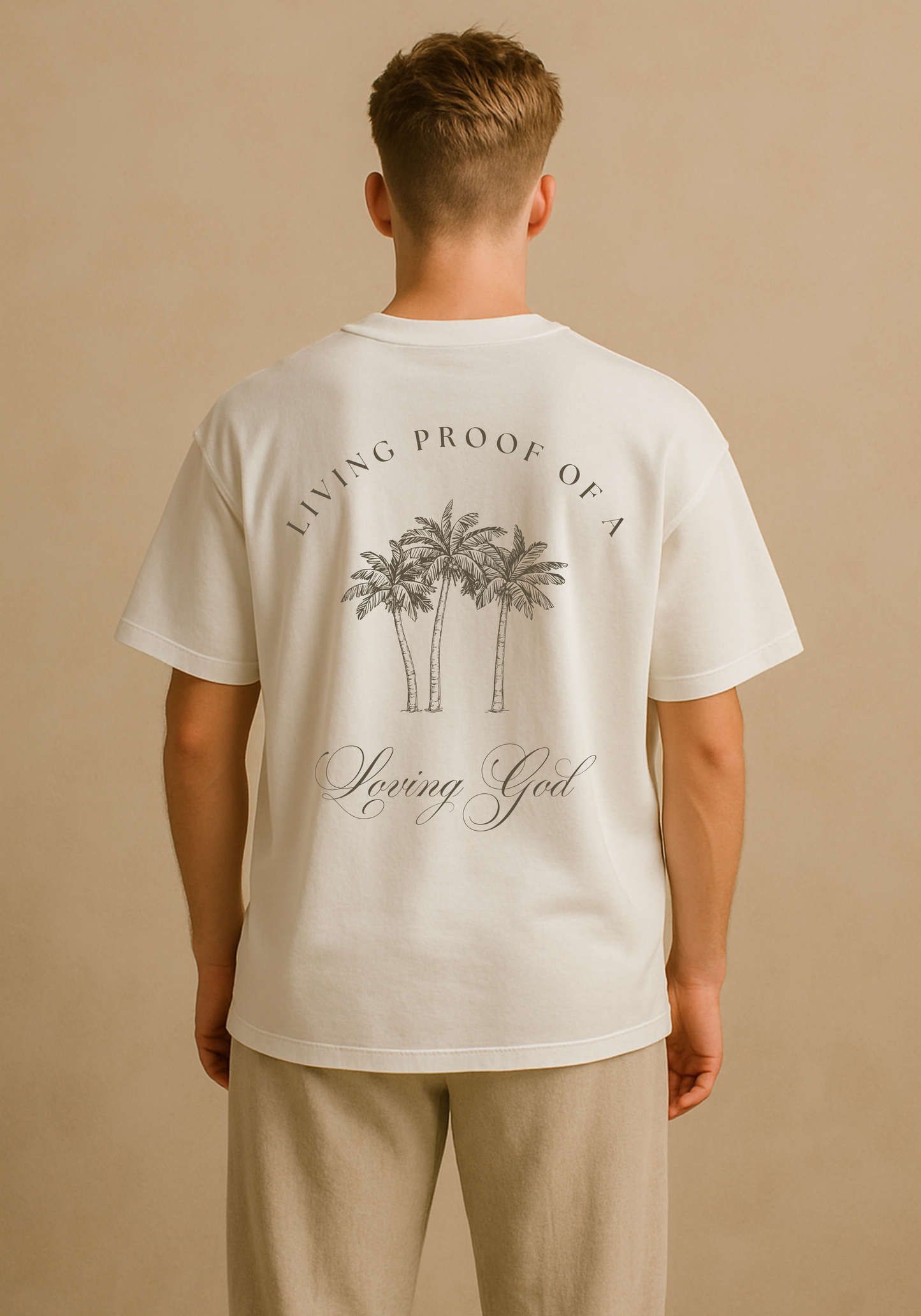 "Living Proof Loving God" Premium Oversized Shirt