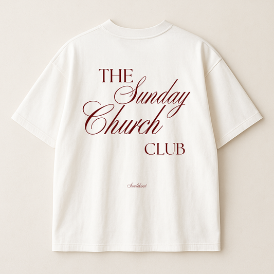 "Sunday Church Club" Premium Oversized Shirt