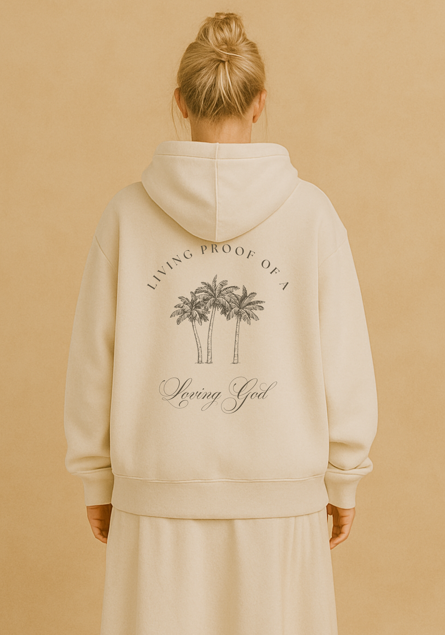 "Living Proof Loving God" Premium Oversized Hoodie