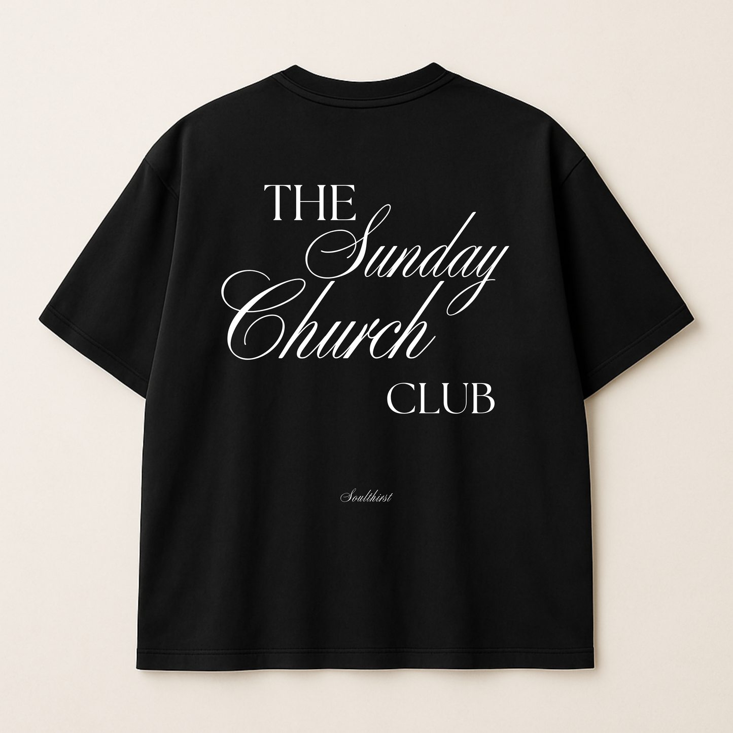 "Sunday Church Club" Premium Oversized Shirt
