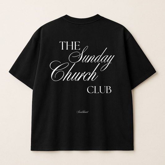 "Sunday Church Club" Premium Oversized Shirt