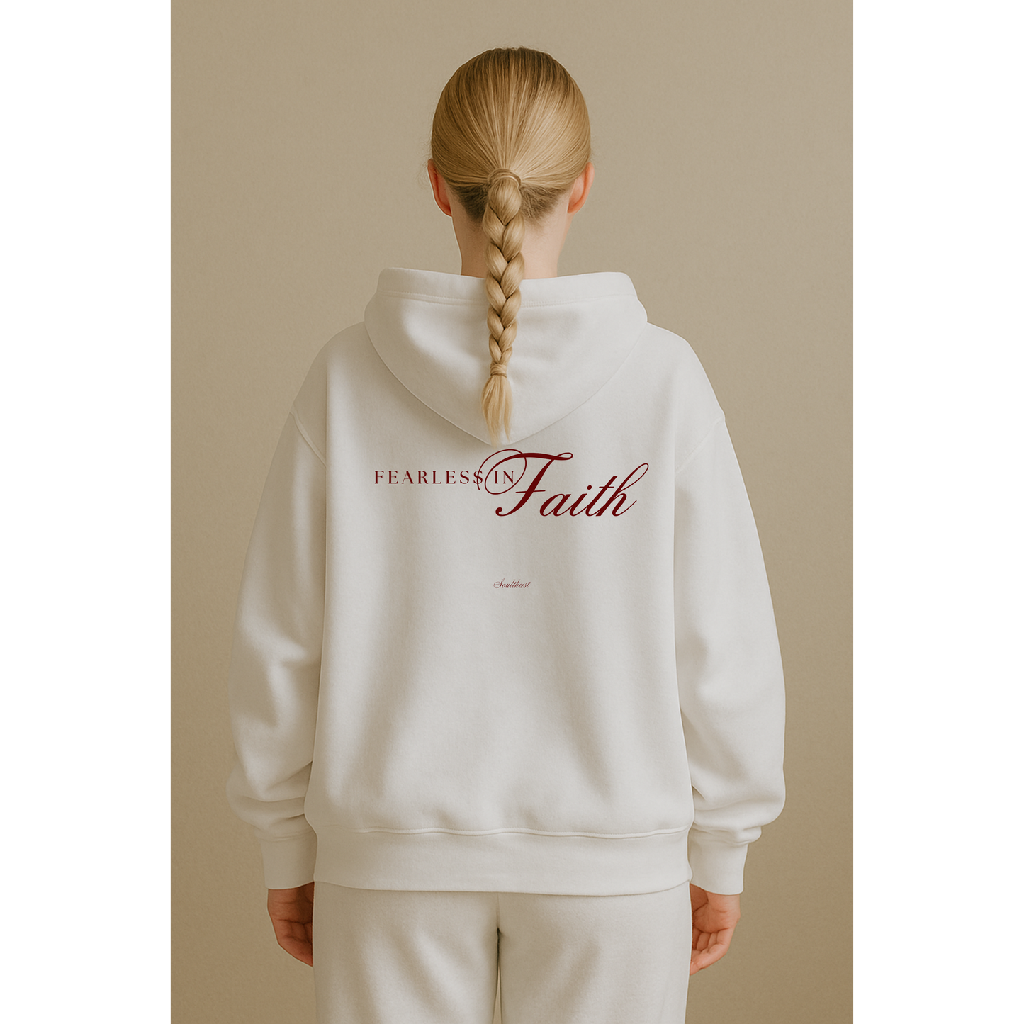 "Fearless in Faith" Premium Oversized Hoodie
