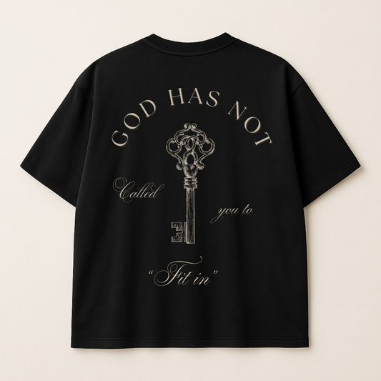 "Not Called To Fit In" Premium Oversized Shirt