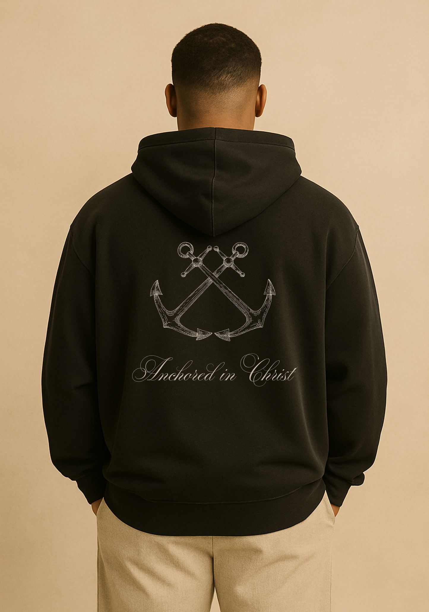 "Anchored in Christ" Premium Oversized Hoodie