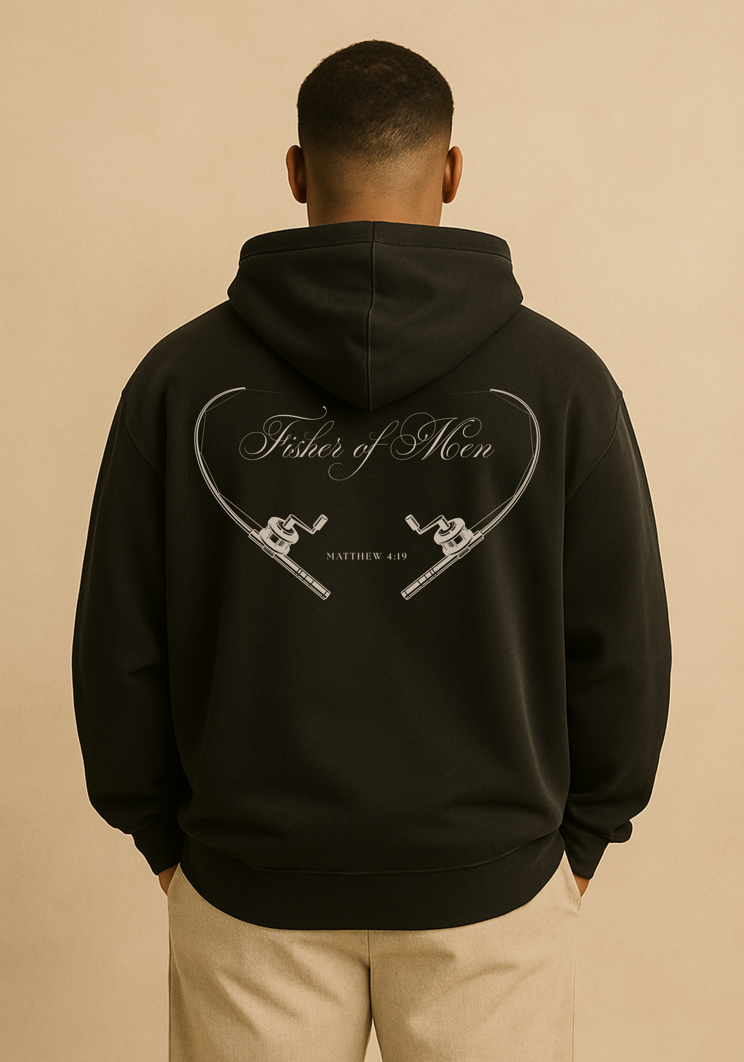 "Matthew 4:19 - Fisher of Men" Premium Oversized Hoodie