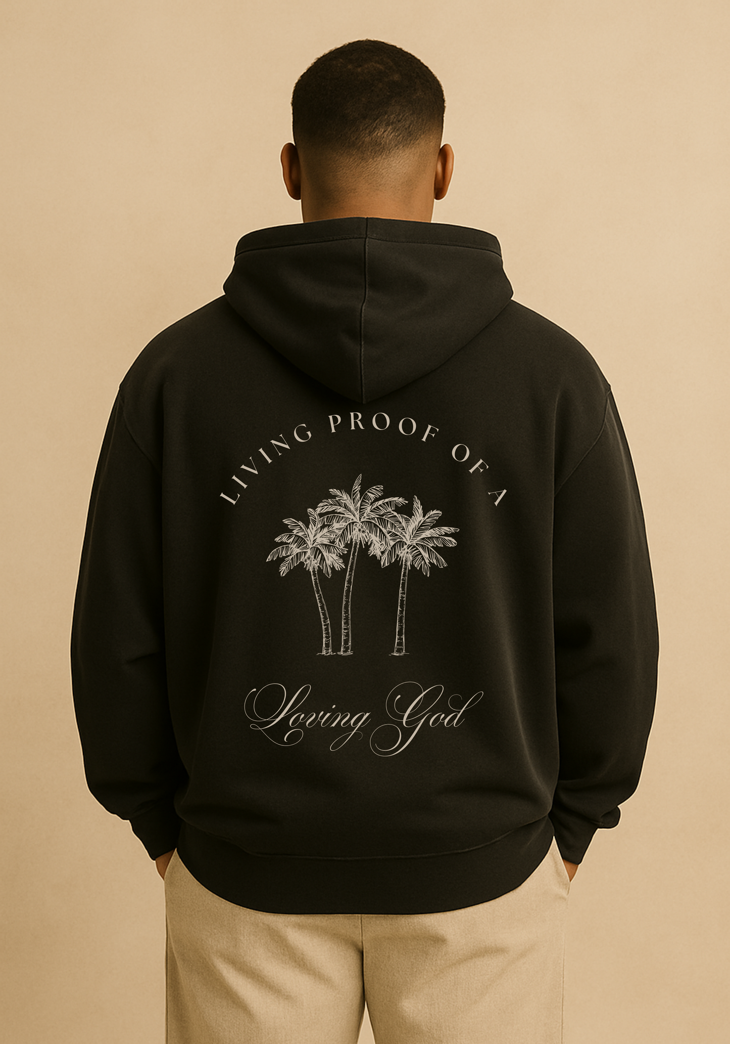 "Living Proof Loving God" Premium Oversized Hoodie