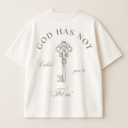 "Not Called To Fit In" Premium Oversized Shirt