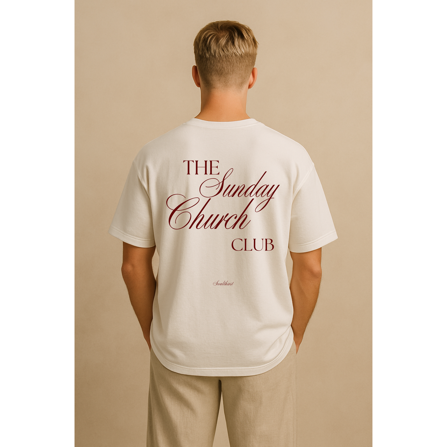 "Sunday Church Club" Premium Oversized Shirt