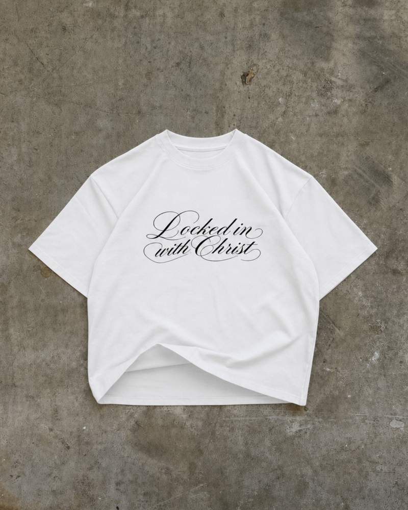 "LOCKED IN WITH CHRIST" TEE