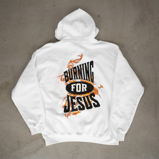 "Burning for Jesus" Premium Oversized Hoodie