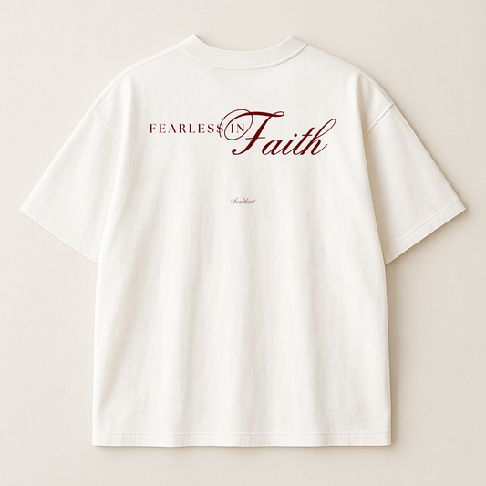 "Fearless in Faith" Premium Oversized Shirt