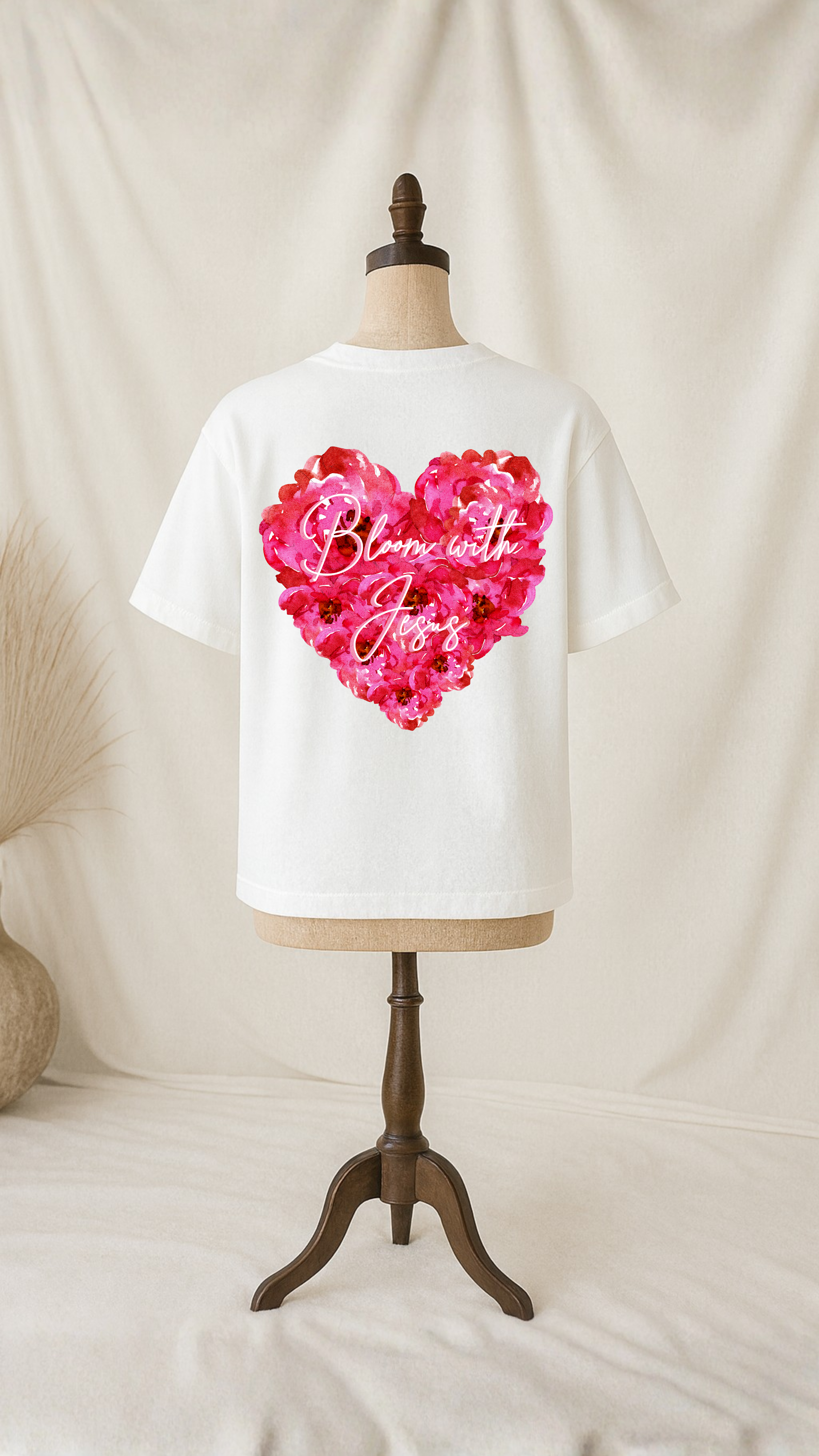 "Bloom with Jesus" Premium Oversized Shirt