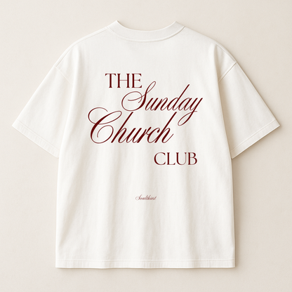 "Sunday Church Club" Premium Oversized Shirt