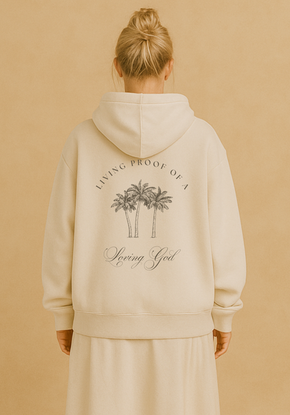 "Living Proof Loving God" Premium Oversized Hoodie