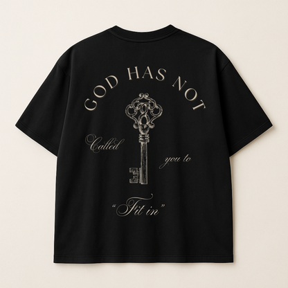 "Not Called To Fit In" Premium Oversized Shirt