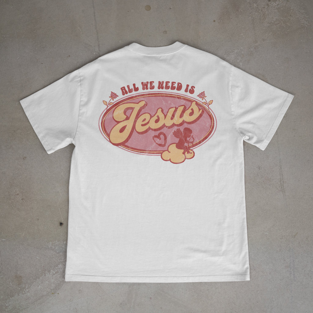 "All we need is Jesus" Premium Oversized Shirt