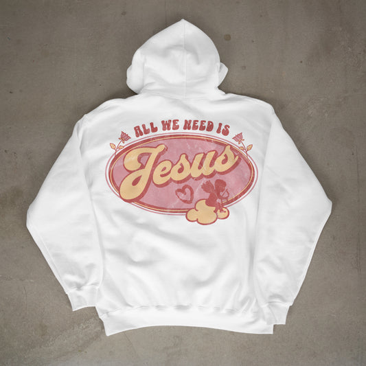 "All we need is Jesus" Premium Oversized Hoodie