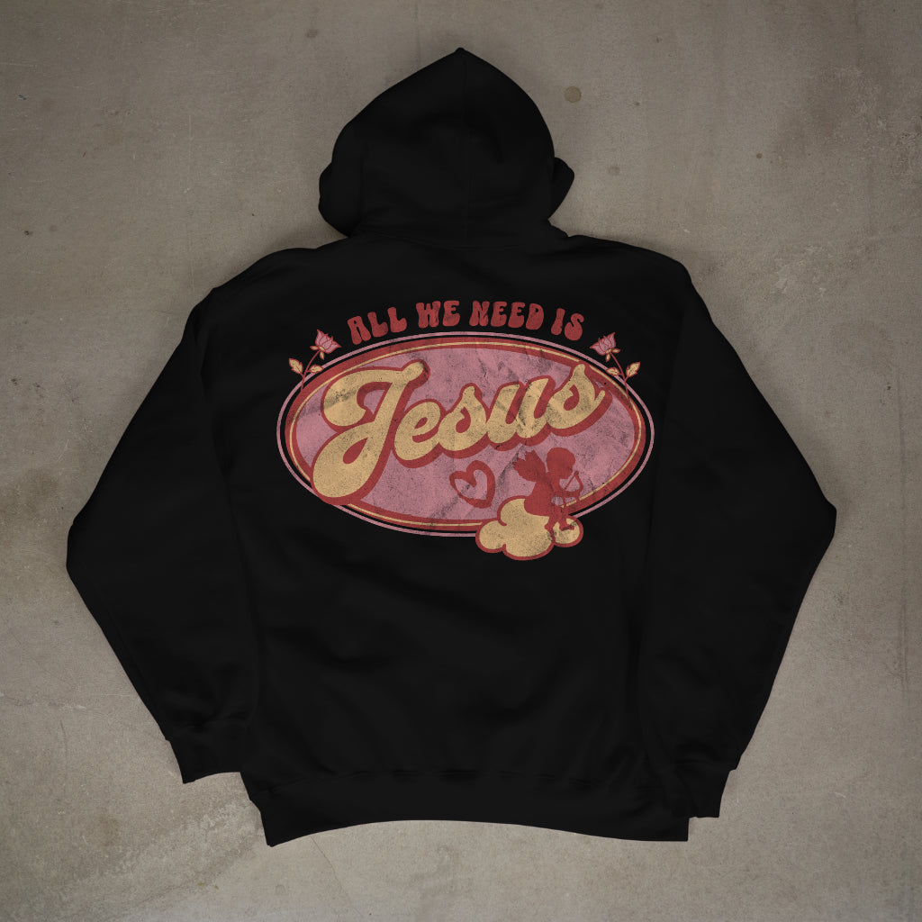 "All we need is Jesus" Premium Oversized Hoodie