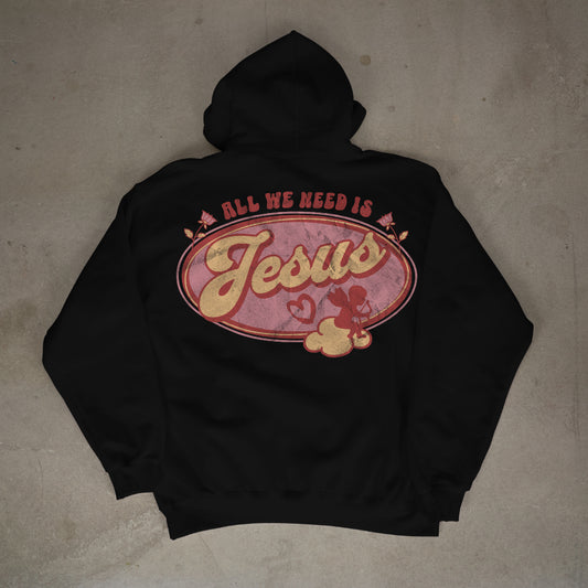 "All we need is Jesus" Premium Oversized Hoodie