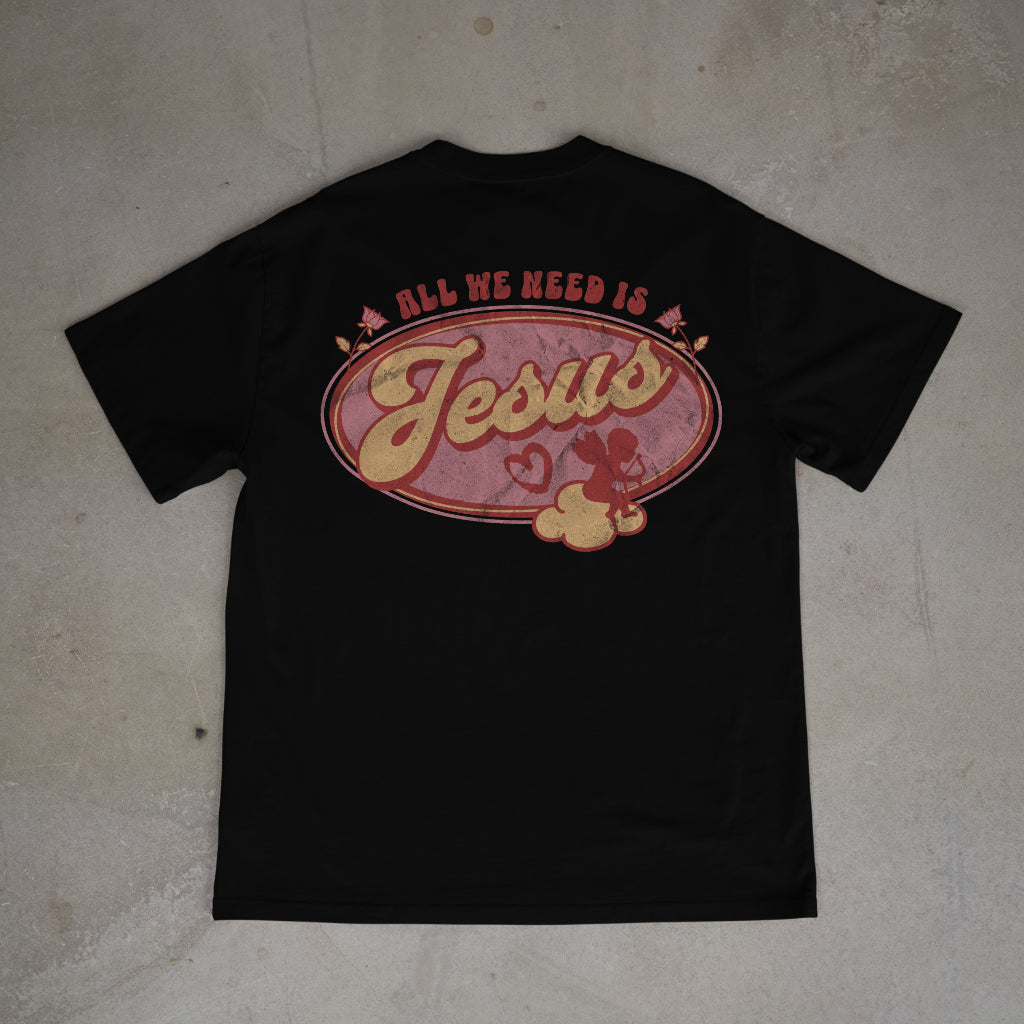 "All we need is Jesus" Premium Oversized Shirt