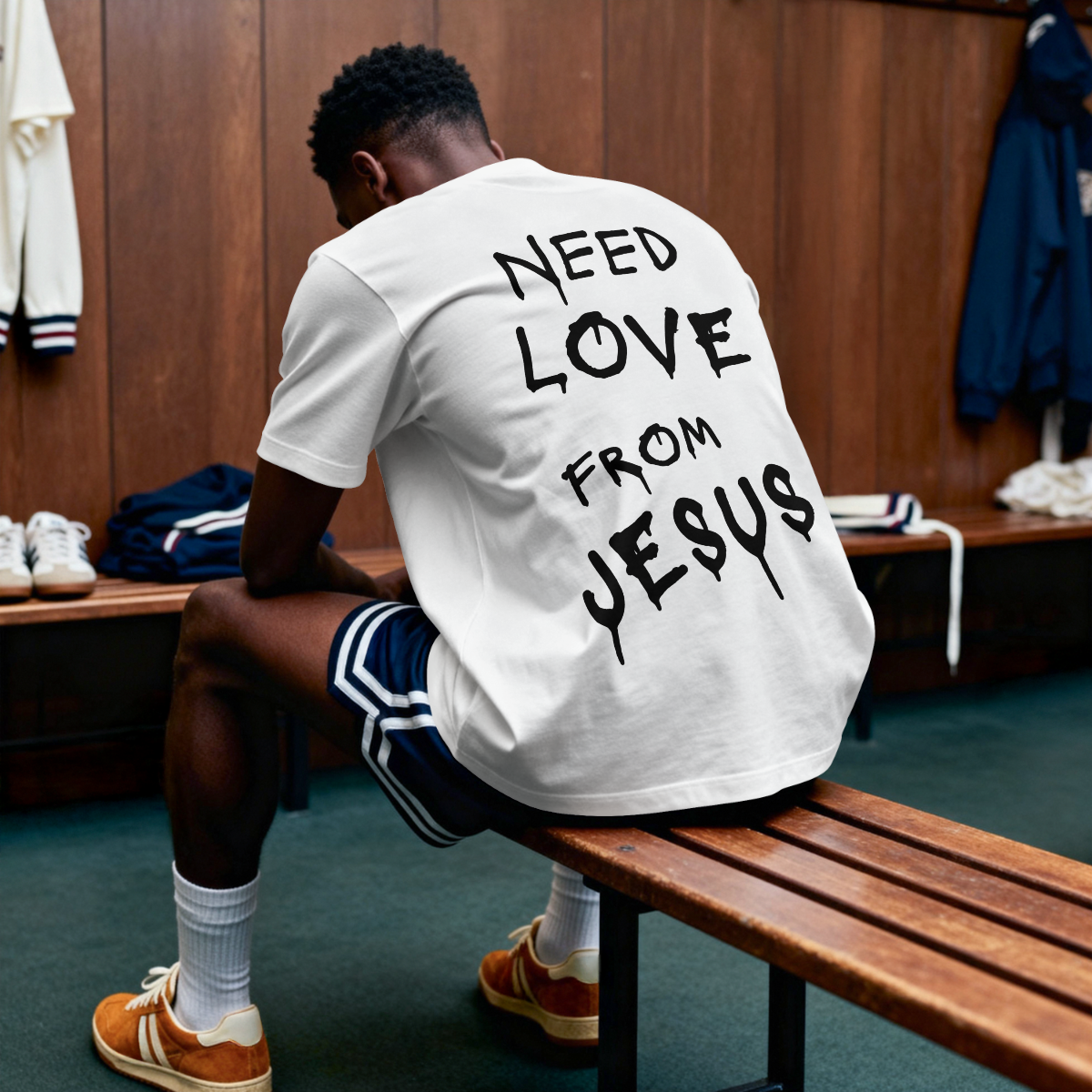 "NEED LOVE FROM JESUS" Premium Oversized Shirt