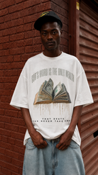 "GOD'S WORD IS THE ONLY WEALTH" Premium Oversized Shirt