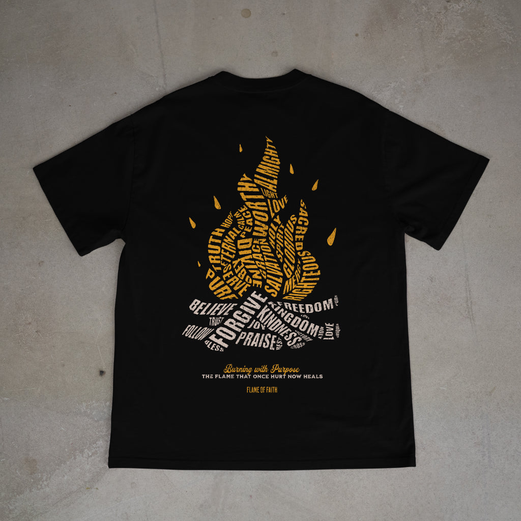 "Flame of Faith" Premium Oversized Shirt