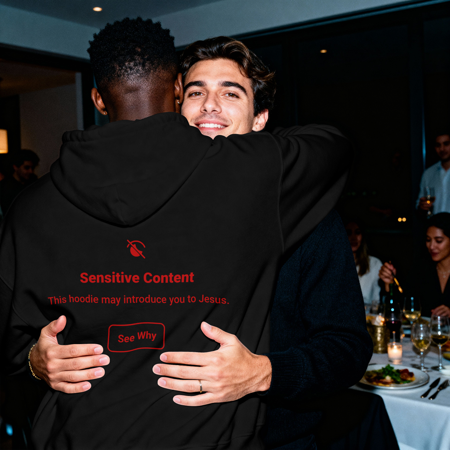 "Sensitive Content" Premium Oversized Hoodie