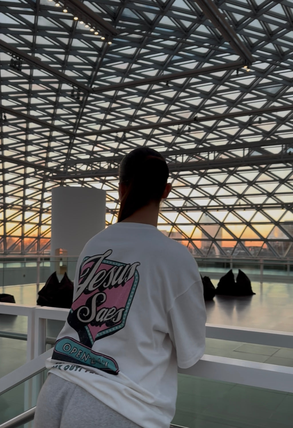 "Jesus Saves" Premium Oversized Shirt