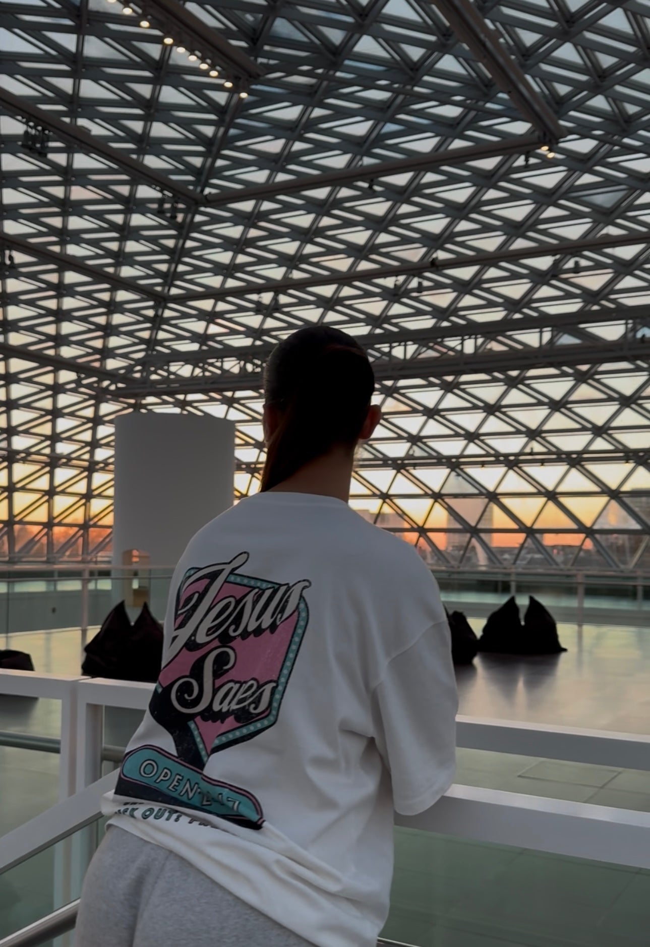 "Jesus Saves" Premium Oversized Shirt