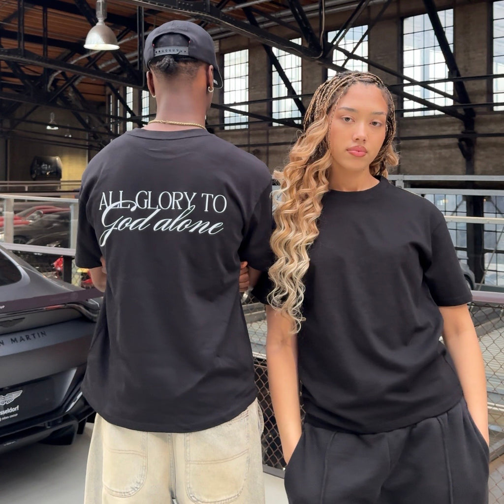 "ALL GLORY TO GOD ALONE" Premium Oversized Shirt