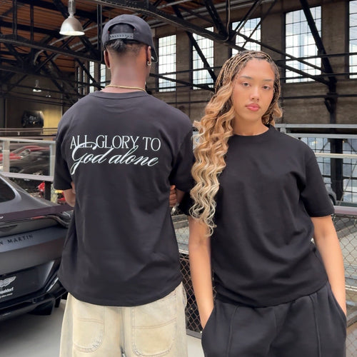 "ALL GLORY TO GOD ALONE" Premium Oversized Shirt