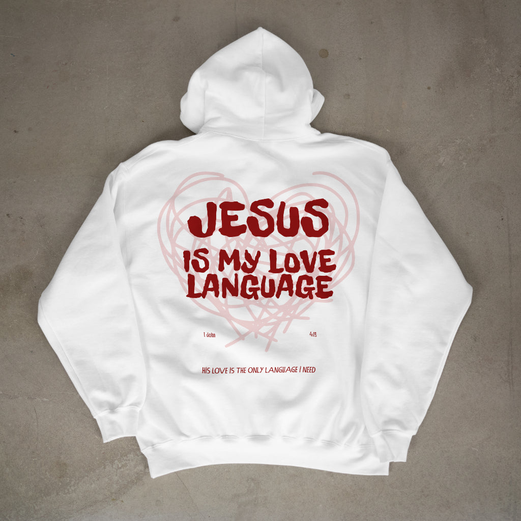 "Jesus is my love language" Premium Oversized Hoodie