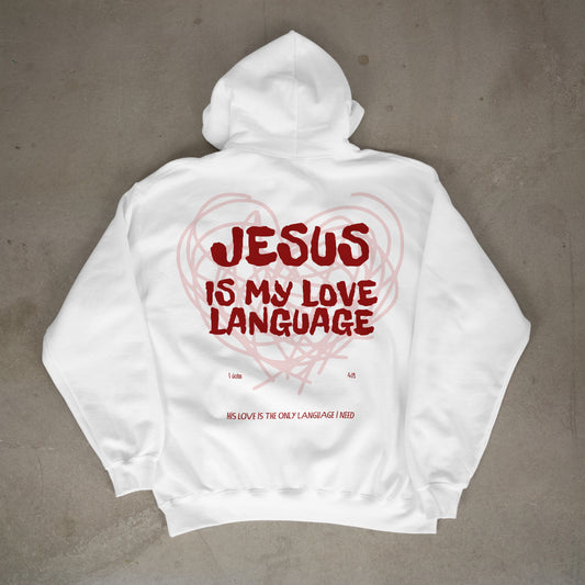 "Jesus is my love language" Premium Oversized Hoodie