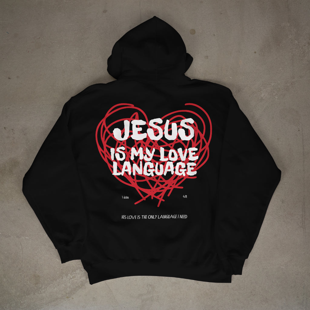"Jesus is my love language" Premium Oversized Hoodie