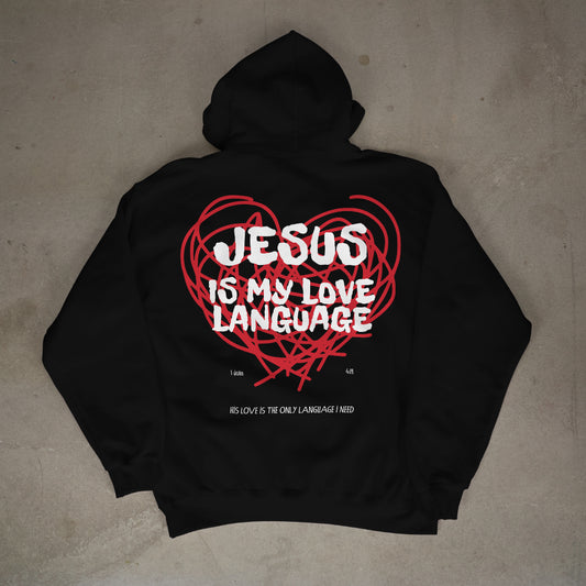 "Jesus is my love language" Premium Oversized Hoodie
