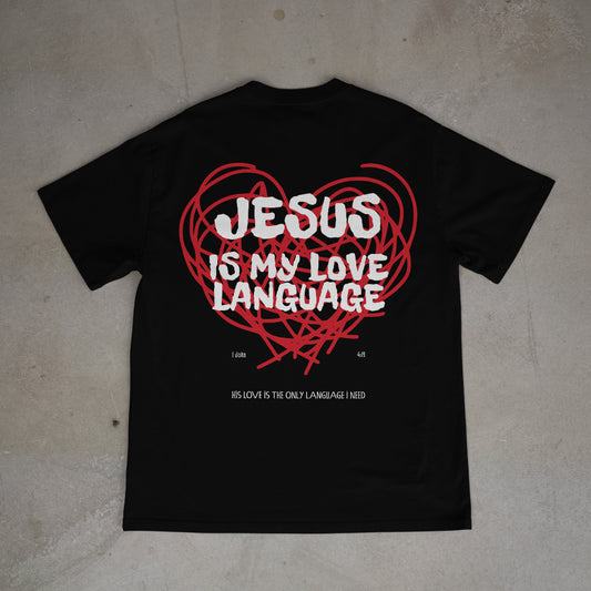 "Jesus is my love language" Premium Oversized Shirt