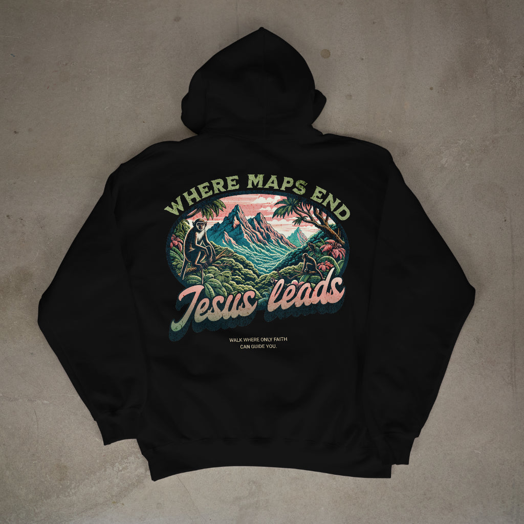 "Jesus leads" Premium Oversized Hoodie