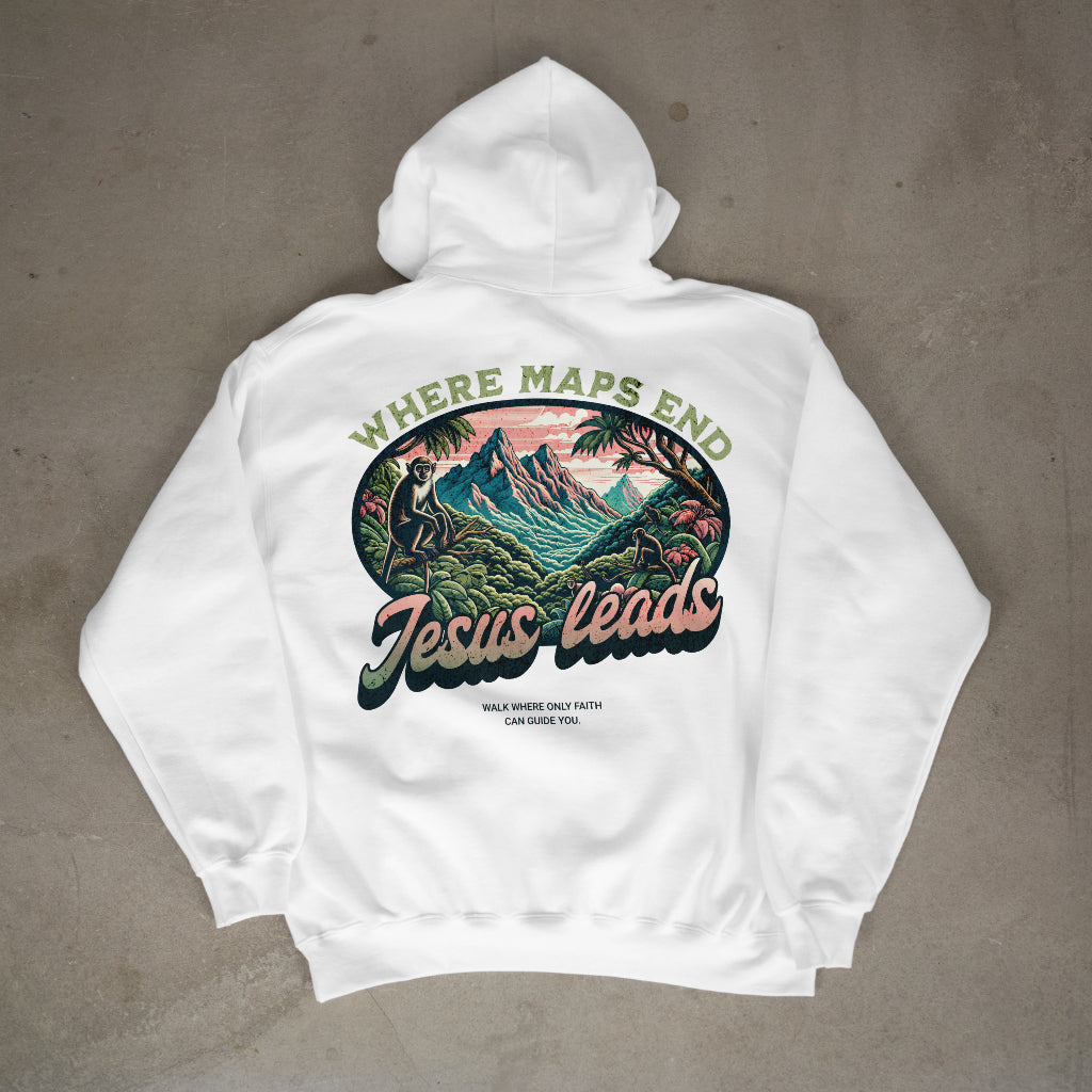 "Jesus leads" Premium Oversized Hoodie