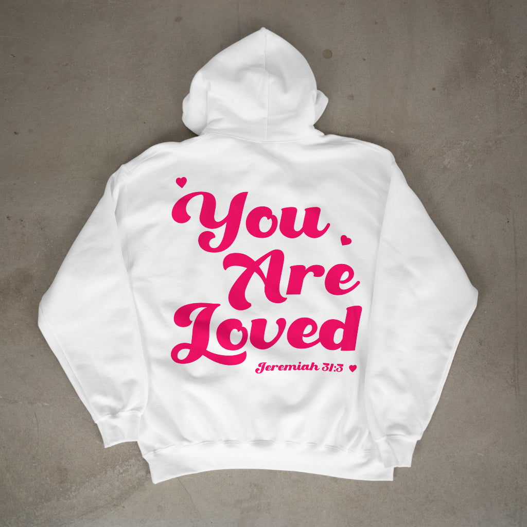 "You are Loved" Cute Premium Oversized Hoodie