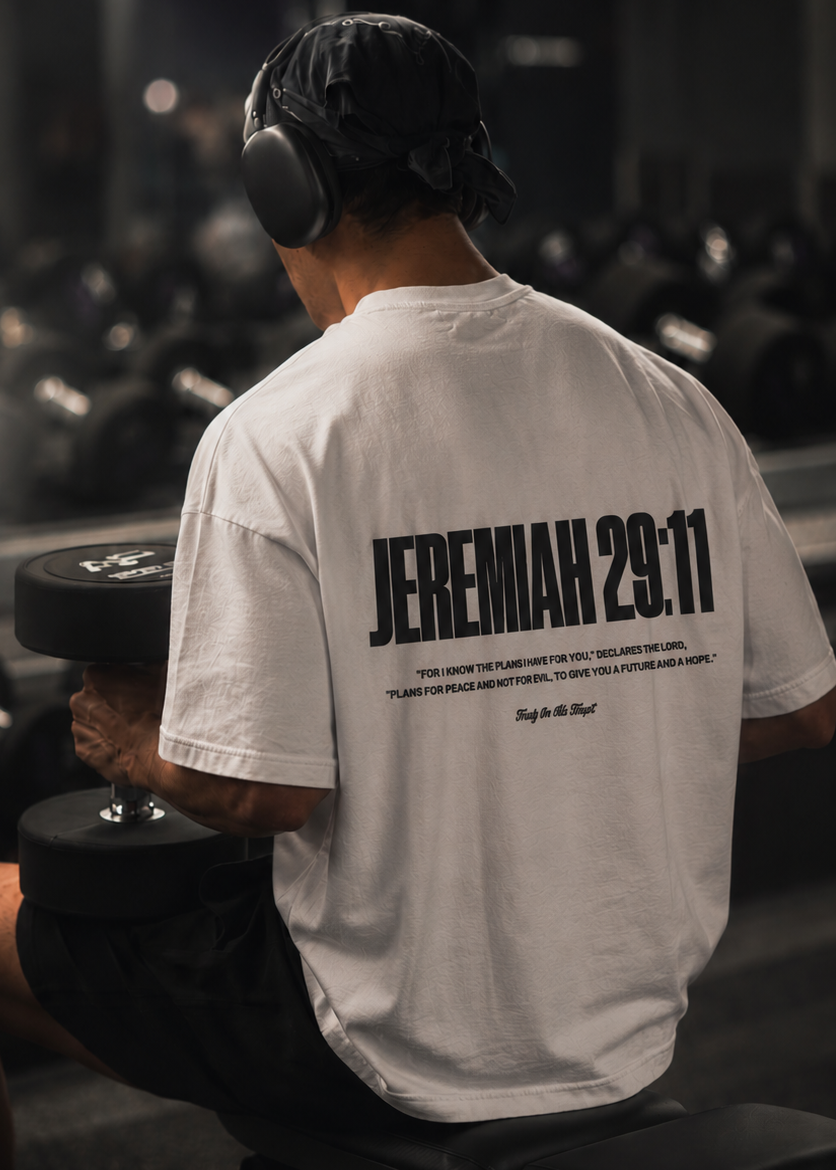 "JEREMIAH 29:11" PREMIUM OVERSIZED TEE