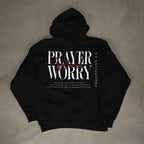 "Prayer over Worry" Premium Oversized Hoodie