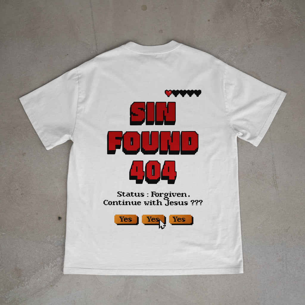 "Sin Found" Premium Oversized Shirt