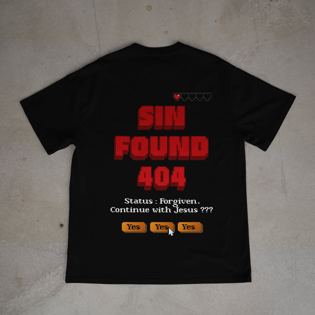 "Sin Found" Premium Oversized Shirt