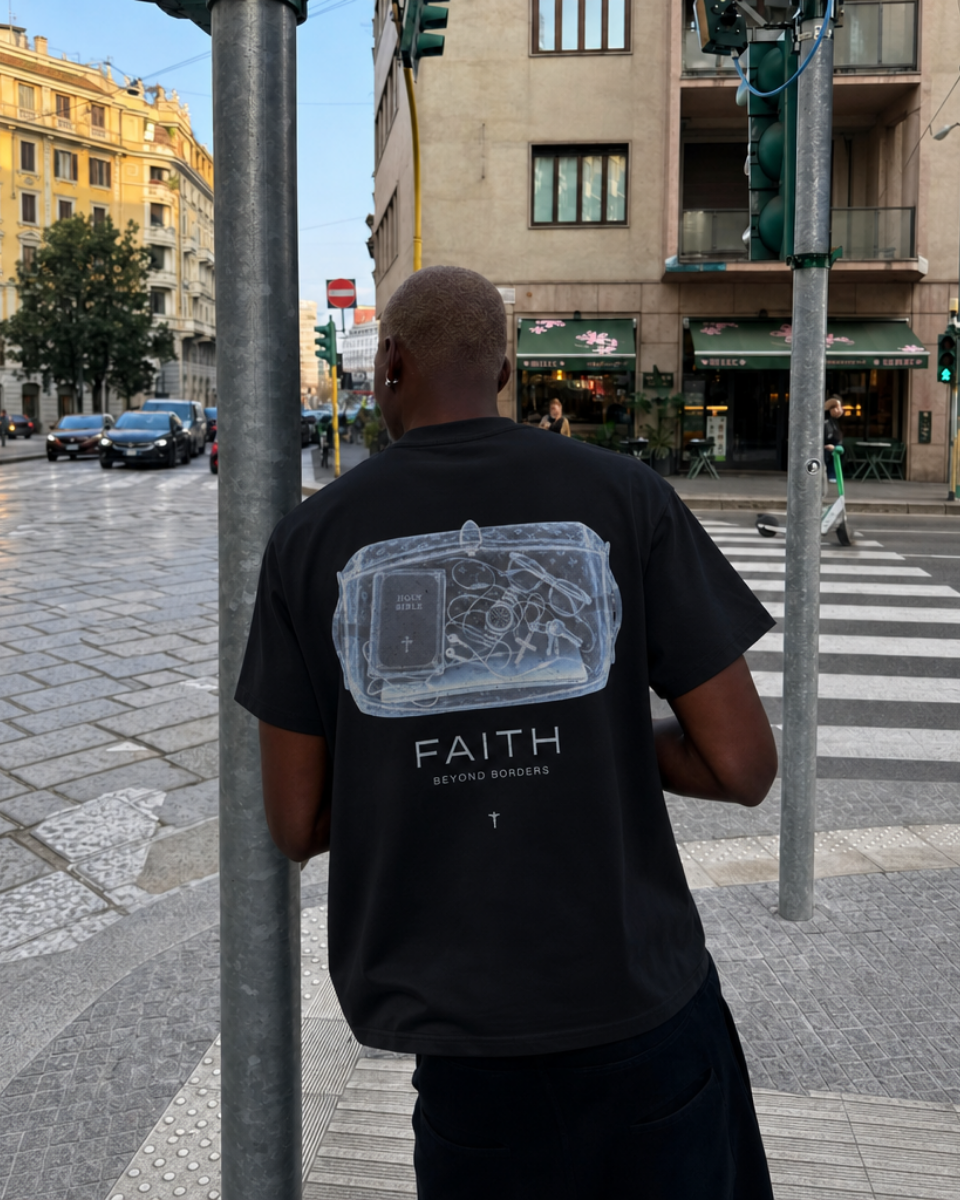 "FAITH BEYOND BORDERS" TEE