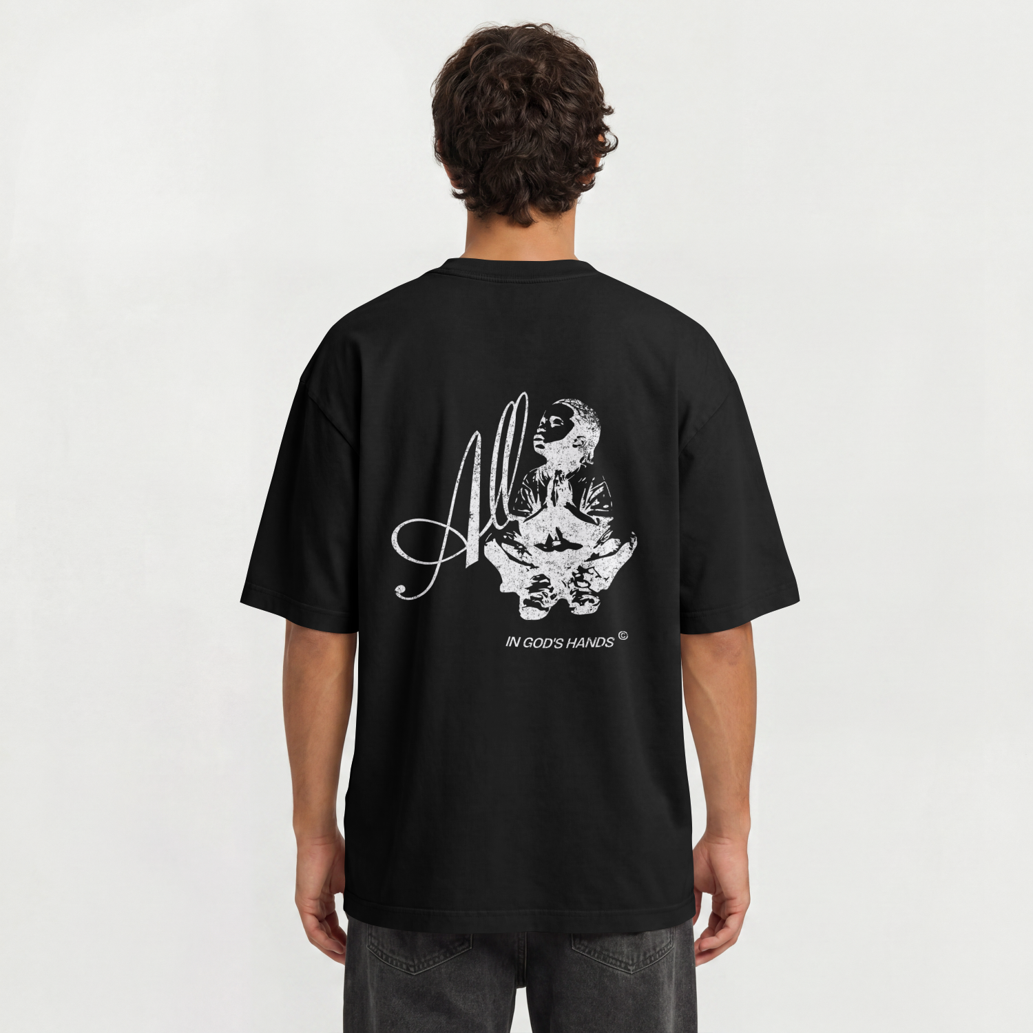 "ALL IN GOD'S HANDS" TEE