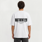"MATTHEW 11:28" PREMIUM OVERSIZED TEE