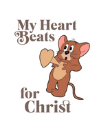 "MY HEART BEATS FOR CHRIST" TEE